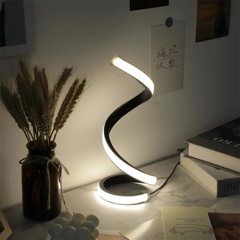 Sleek Spiral Desk Light