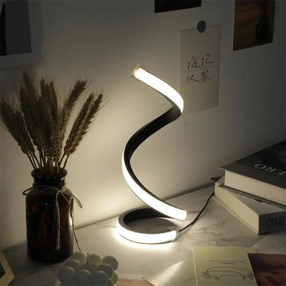 Sleek Spiral Desk Light