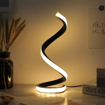 Sleek Spiral Desk Light