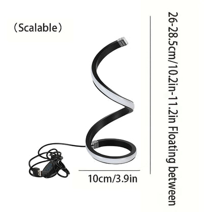 Sleek Spiral Desk Light
