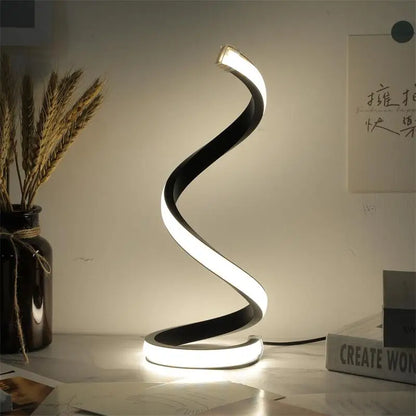 Sleek Spiral Desk Light
