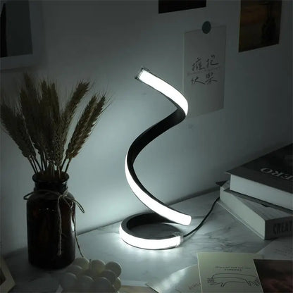 Sleek Spiral Desk Light